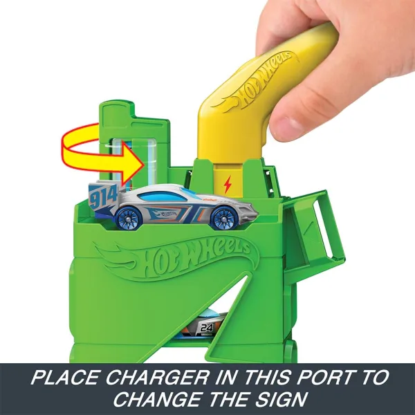 Hot Wheels: Set pista stazione di rifornimento City con 1 macchinina - Mattel immagine 4