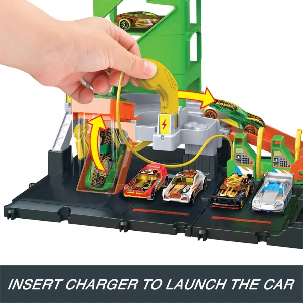 Hot Wheels: Set pista stazione di rifornimento City con 1 macchinina - Mattel immagine 5