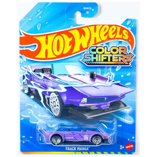 Hot Wheels: Track Manga macchinina che cambia colore, scala 1:64 - Mattel immagine 1