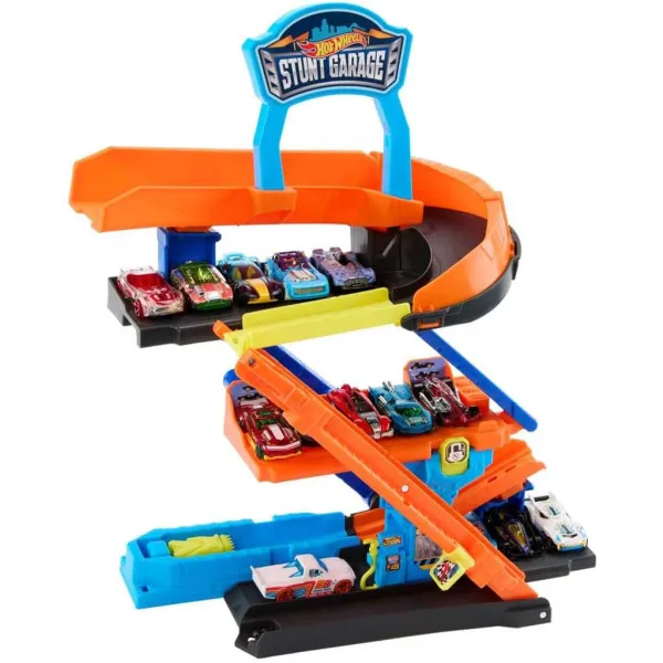 Hot Wheels: set da gioco Garage delle acrobazie - Mattel immagine 3