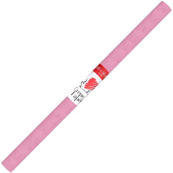 ICO: Carta crespa Süni di colore rosa baby 200x50 cm immagine 1