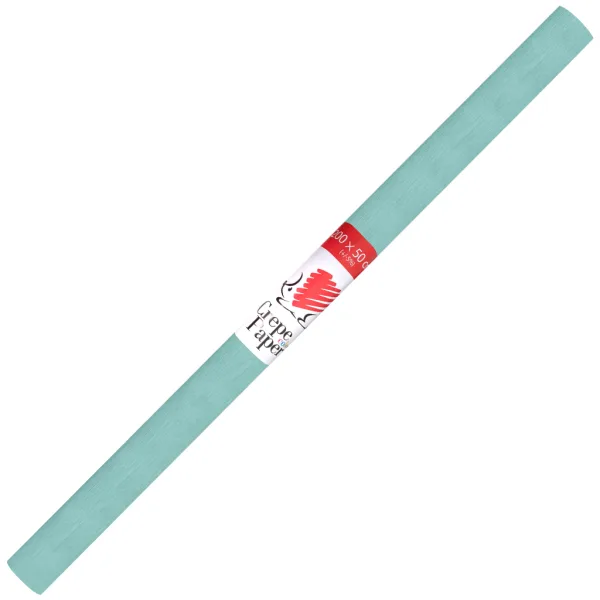 ICO: Carta crespa a tema riccio, colore celeste, 200x50 cm immagine 1