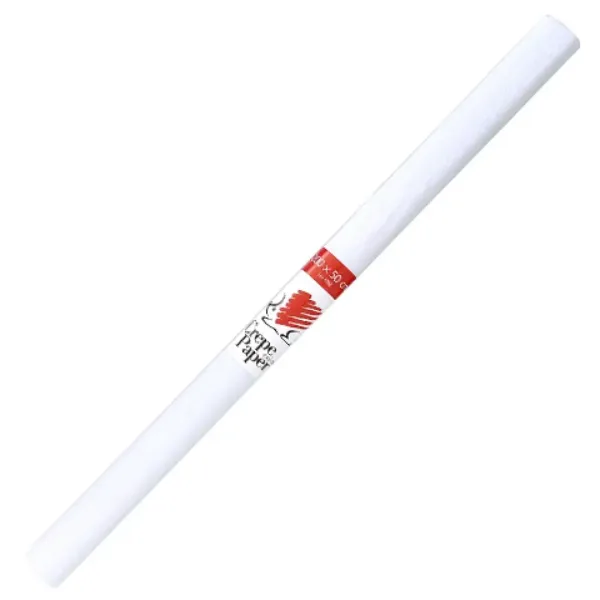 ICO: Carta crespa riccio colore bianco 200x50 cm immagine 1