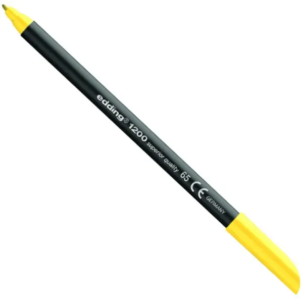 ICO: Edding 1200 pennarello a punta fine colore neon giallo D10 (065) immagine 1