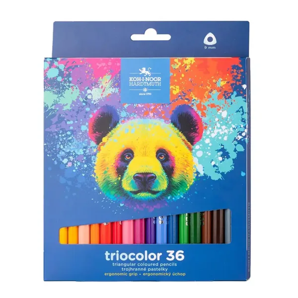 ICO: Koh-I-Noor 3145 Matite colorate esagonali in scatola con orso, 36 pezzi immagine 1