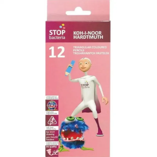 ICO: Koh-I-Noor Stop Bacteria confezione da 12 matite colorate immagine 1