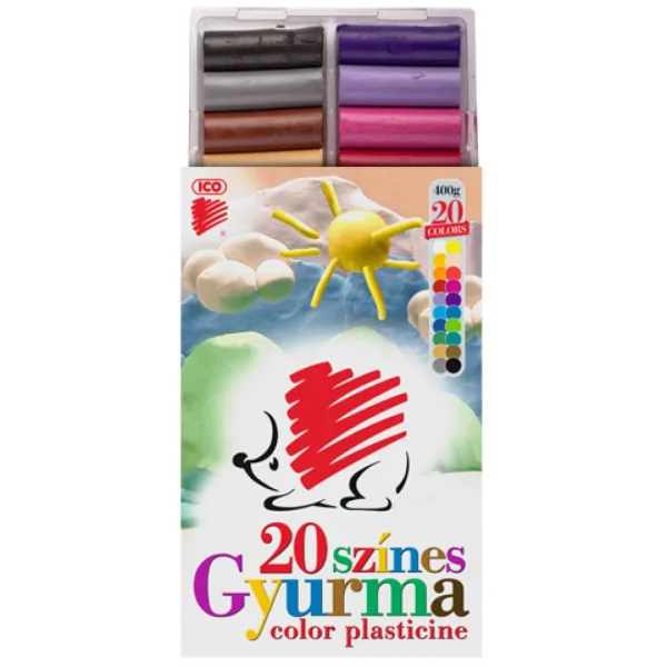 ICO: Plastilina colorata SÜNI, 20 colori, 400 g immagine 1