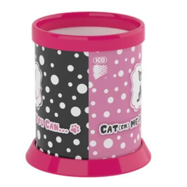 ICO: Portapenne rosa-nero Cats-Dots immagine 2