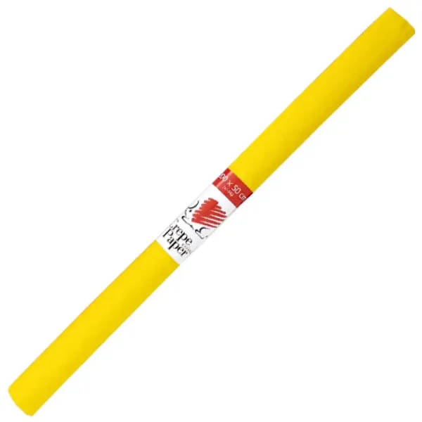ICO: Riccio carta crespa colore giallo 200x50cm immagine 1