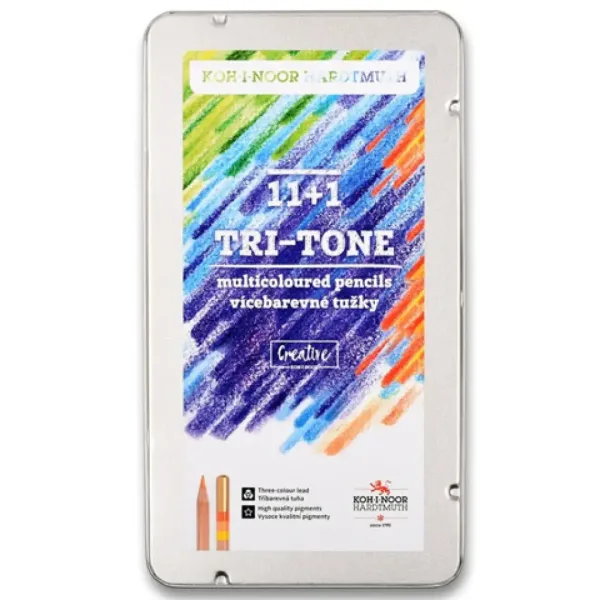ICO: Set di 12 matite colorate Koh-I-Noor 3442N Tri-Tone immagine 1
