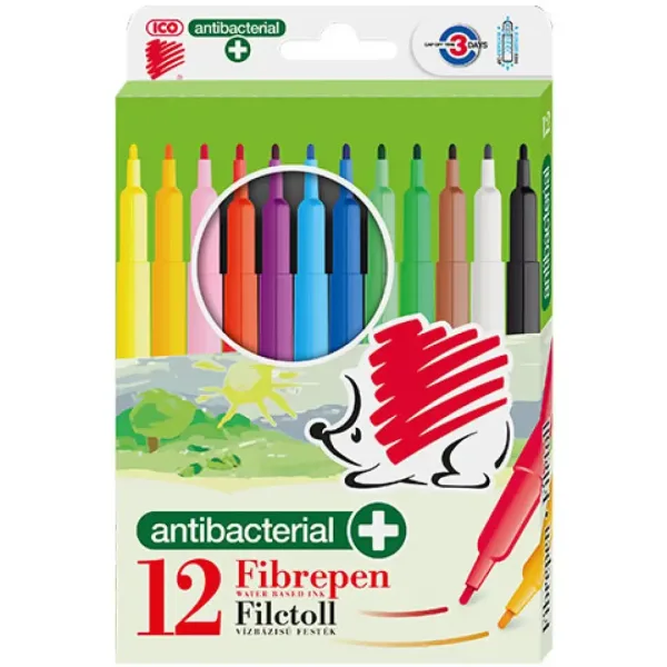 ICO: Set di pennarelli antibatterici colorati SÜNI, confezione da 12 pezzi immagine 1