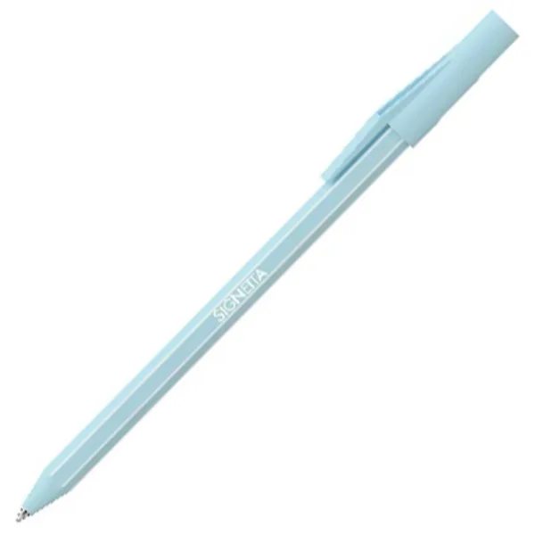 ICO: Signetta MIX penna a sfera blu in colore blu pastello, punta da 0,7 mm immagine 1