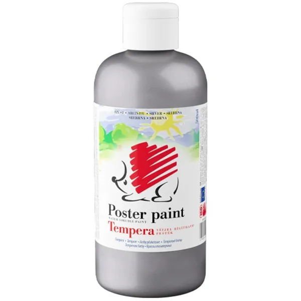 ICO: Tempera riccio color argento 500ml immagine 1