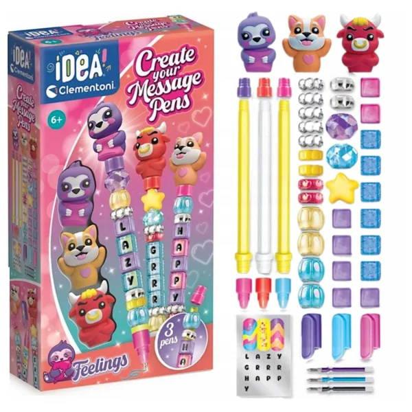 Idea! Set di penne per scrivere messaggi "Emozioni" - Clementoni immagine 2