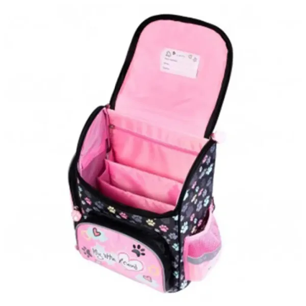 Il mio piccolo amico Zaino scolastico rosa con gattini carini 35,5x27,5x16cm immagine 3