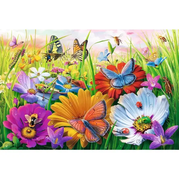 Insetti nel prato Easy Piece puzzle da 300 pezzi - Trefl immagine 2