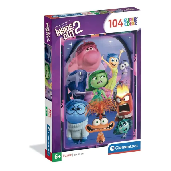 Inside Out 2 - Personaggi Furi - Puzzle supercolor da 104 pezzi - Clementoni immagine 1