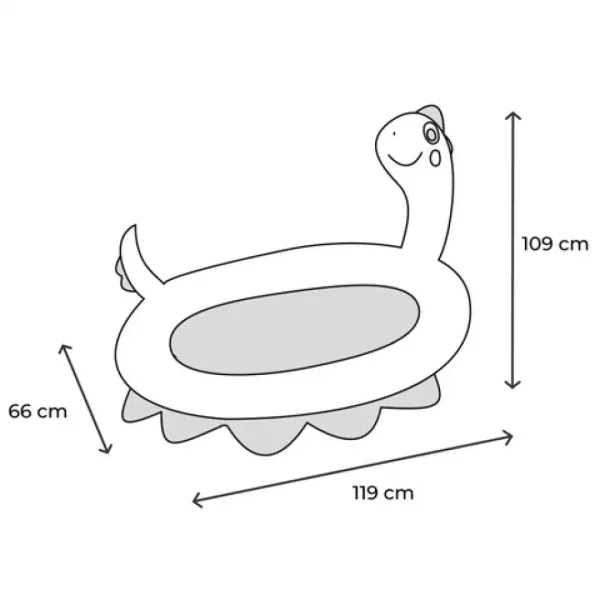 Intex: Piscina gonfiabile per bambini con dinosauro spruzzante 119x109x66cm immagine 3