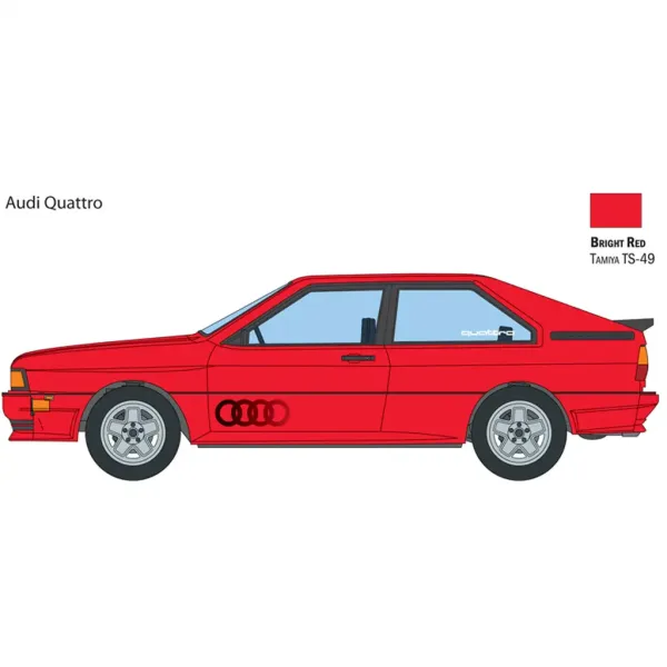 Italeri 1/24 modello di auto Audi Quattro immagine 3