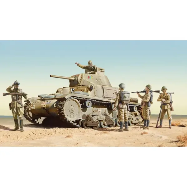 Italeri 1/35 Carro Armato M14/41 I Serie modello di carro armato immagine 9
