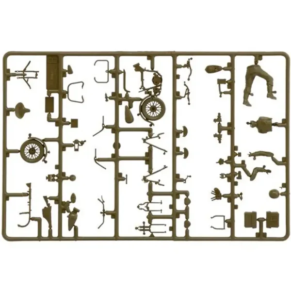 Italeri 1/35 Motociclette U.S. 2 modelli di motociclette militari immagine 3