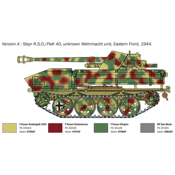 Italeri: 1/35 RSO/PaK 40 cacciacarri modello immagine 3
