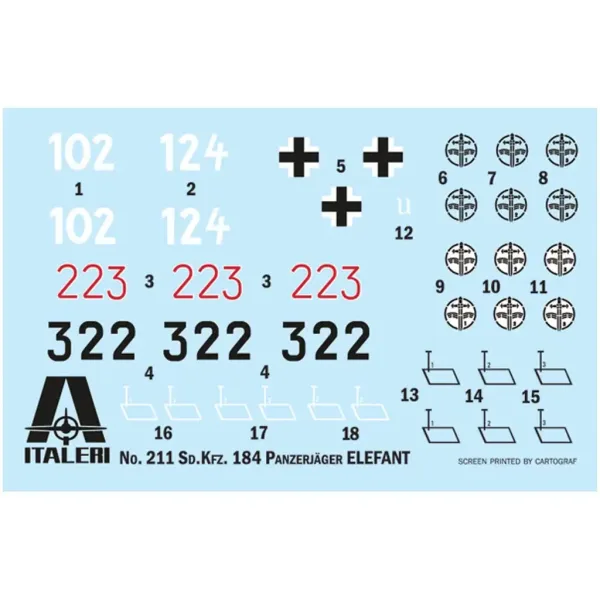 Italeri: 1/35 Sd.Kfz. 184 Elefant cacciacarri modello immagine 2