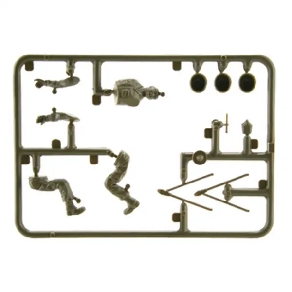 Italeri 1/35 Willys MB Jeep militare con rimorchio modello di veicolo immagine 4