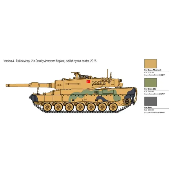 Italeri 1/35 modello di carro armato Leopard 2A4 immagine 3