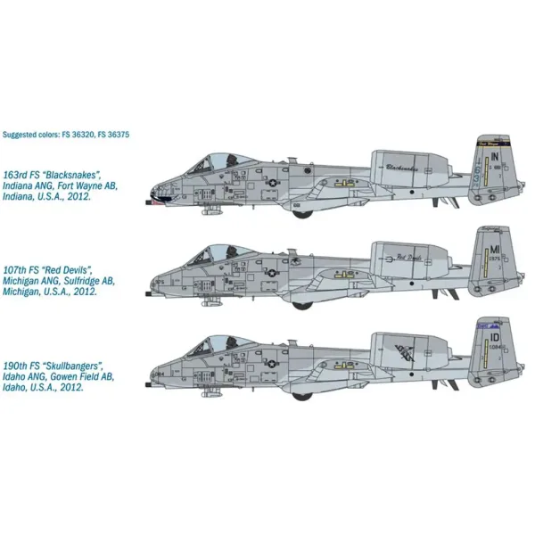 Italeri 1/48 A-10C Blacksnakes modello di aereo immagine 3