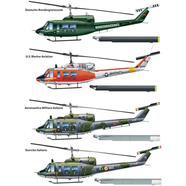 Italeri 1/48 AB 212 / UH-1N modello di elicottero immagine 3