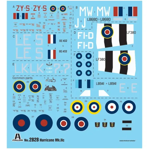 Italeri 1/48 Hurricane Mk.IIC modello di aereo immagine 2