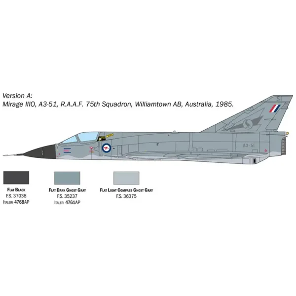 Italeri 1/48 Mirage III E modello di aereo immagine 3