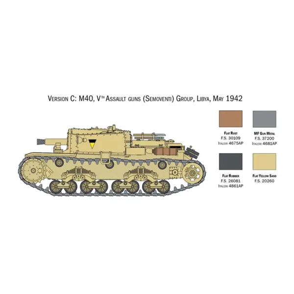 Italeri 1/56 Carri Armati Italiani & Semoventi modello di carro armato immagine 4
