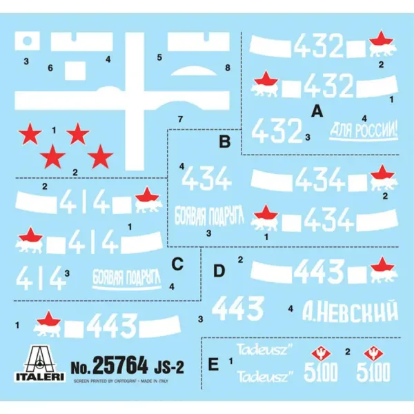 Italeri 1/56 JS2 Stalin modello di carro armato immagine 2