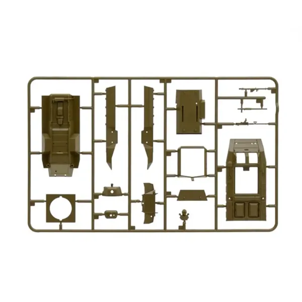 Italeri 1/56 modello di carro armato M8/M20 immagine 6