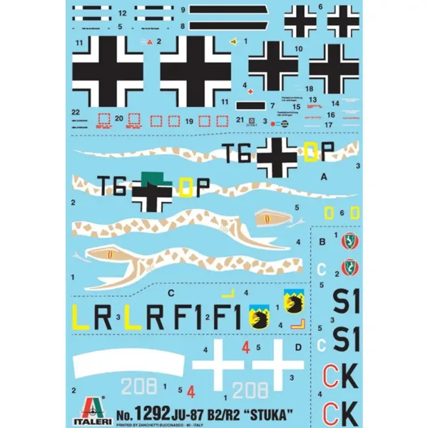 Italeri 1/72 Ju-87 B2/R2 Stuka bombardiere in picchiata modello di aereo immagine 2