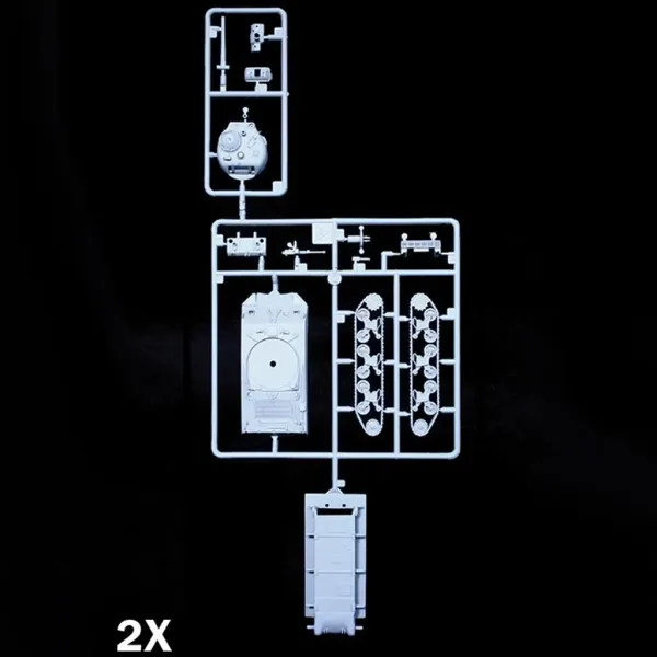 Italeri 1/72 M4A3 75mm Sherman tank set di modelli da 2 pezzi immagine 3