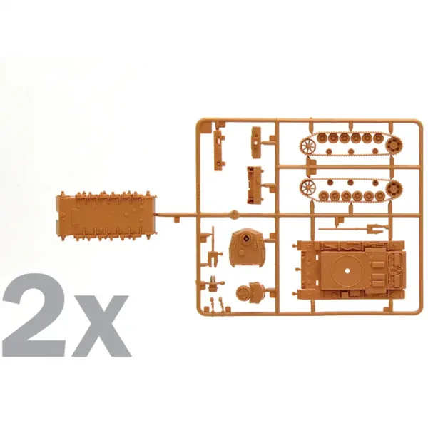 Italeri 1/72 Pz.Kpfw. III Ausf. J carro armato set di modelli da 2 pezzi immagine 4