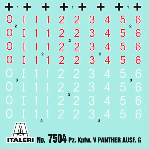 Italeri 1/72 Pz. Kpfw. V Panther Ausf. G Carro armato Panther set di modelli da 2 pezzi immagine 2