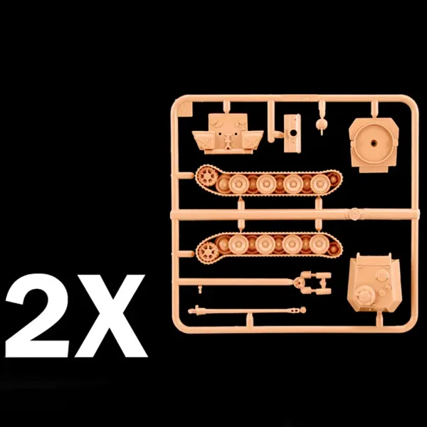 Italeri 1/72 Pz. Kpfw. V Panther Ausf. G Carro armato Panther set di modelli da 2 pezzi immagine 5