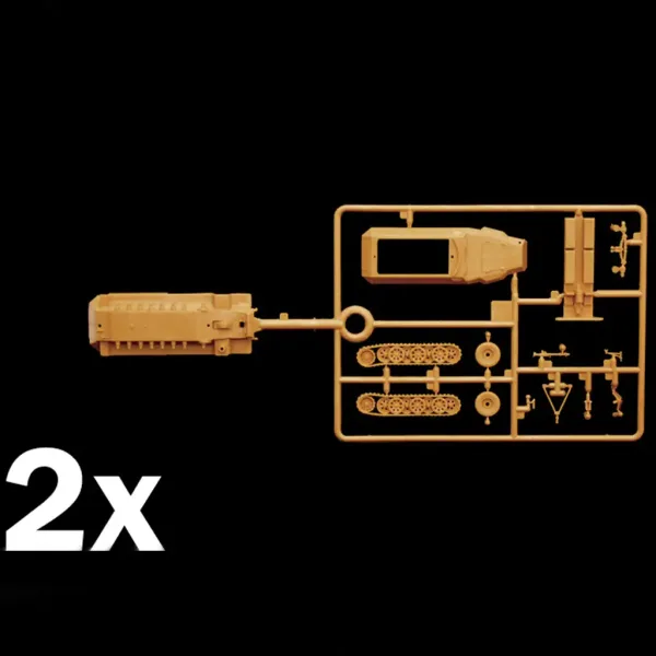 Italeri 1/72 Sd. Kfz. 251/1 Ausf. C semicingolato veicolo corazzato set di modelli 2 pezzi immagine 5