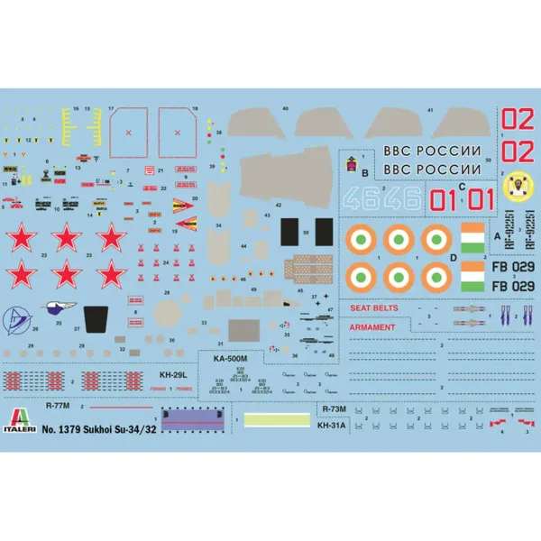 Italeri 1/72 Sukhoi Su-34/Su-32 FN cacciabombardiere modello di aereo immagine 2