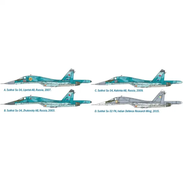 Italeri 1/72 Sukhoi Su-34/Su-32 FN cacciabombardiere modello di aereo immagine 3