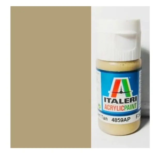 Italeri Flat Desert Tan (4859AP) - Vernice opaca per modellismo color sabbia desertica 20ml immagine 1