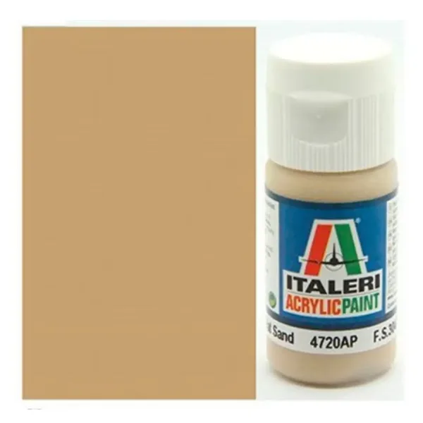 Italeri Flat Sand (4720AP) - Vernice opaca color sabbia per modellismo 20ml immagine 1