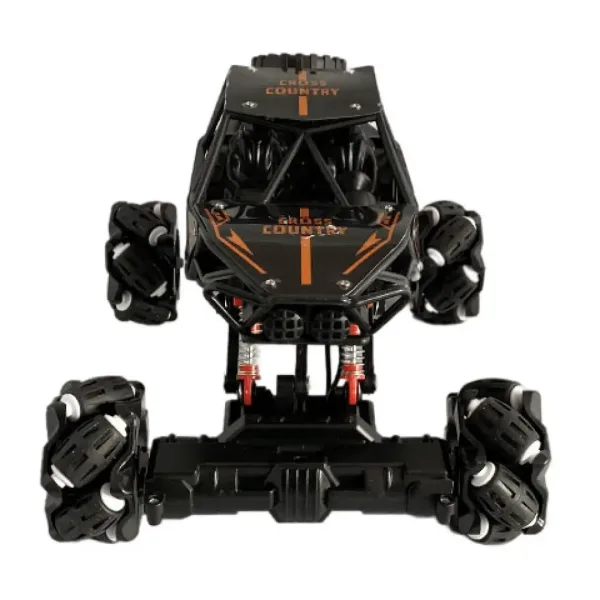 Jeep Cross Country telecomandato RC con sospensioni a molla e effetti luminosi, movimento laterale, 21 cm, 2,4 GHz immagine 3