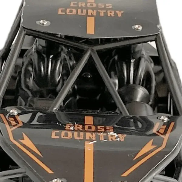 Jeep Cross Country telecomandato RC con sospensioni a molla e effetti luminosi, movimento laterale, 21 cm, 2,4 GHz immagine 4