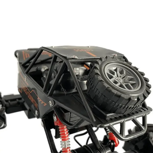 Jeep Cross Country telecomandato RC con sospensioni a molla e effetti luminosi, movimento laterale, 21 cm, 2,4 GHz immagine 6