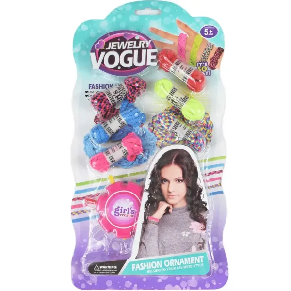 Jewelry Vogue: Kit per creare braccialetti dellamicizia fai-da-te con fili colorati immagine 1